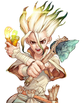 dr stone Blank Meme Template