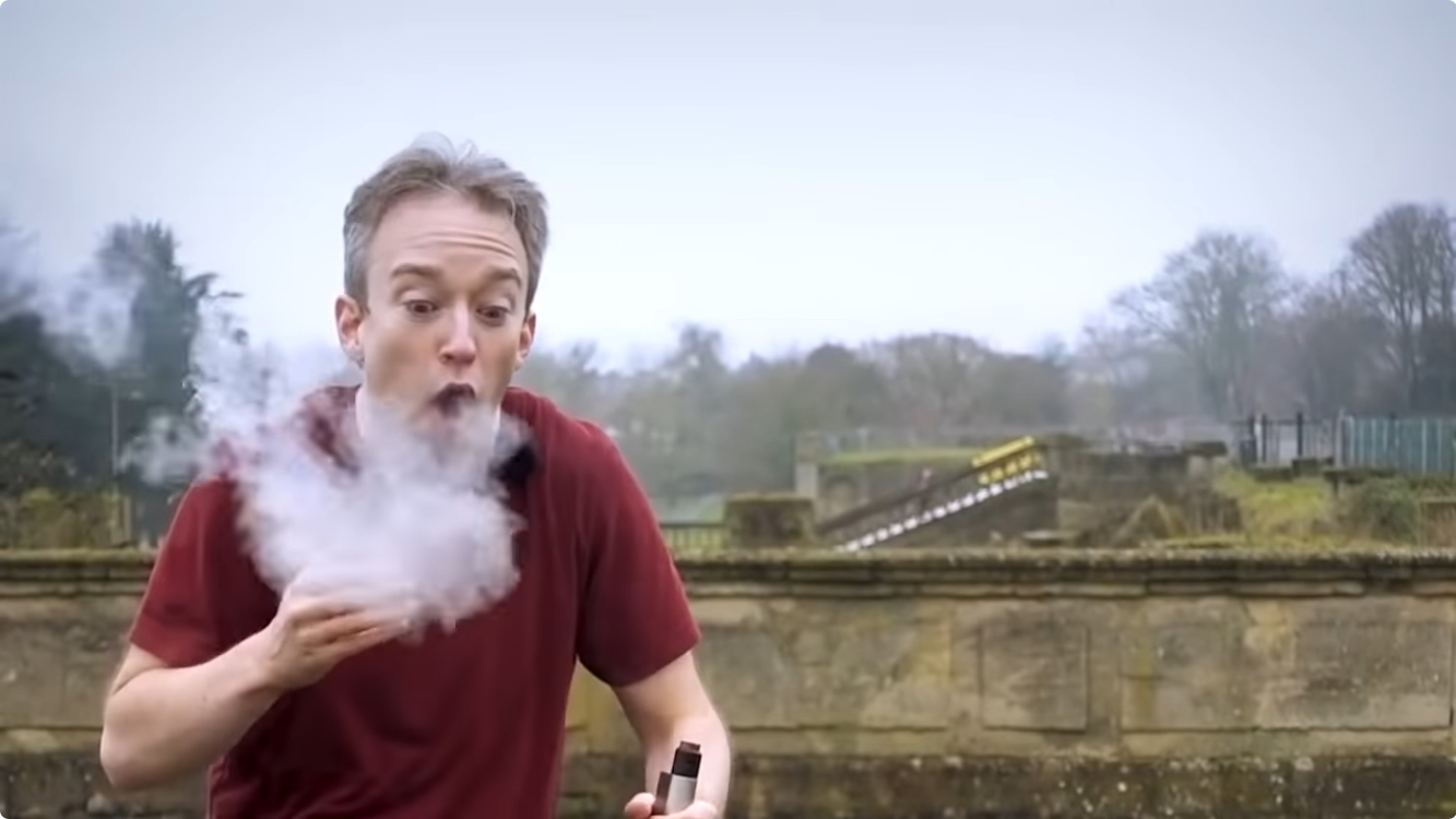 Tom Scott Chokes On Vape Blank Meme Template