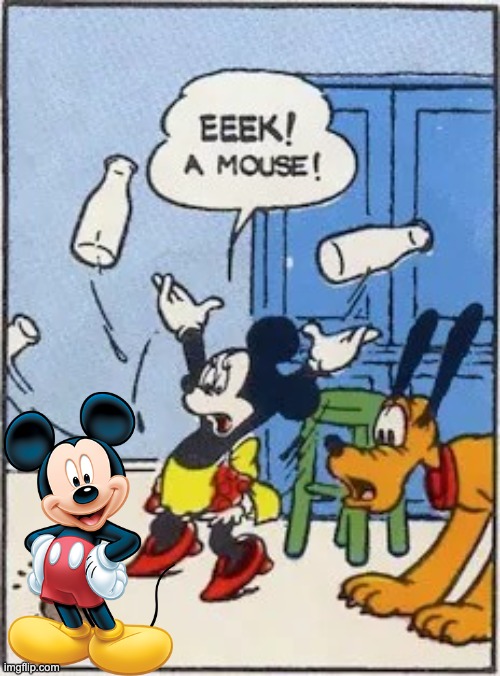 Eek a mouse | image tagged in eek a mouse | made w/ Imgflip meme maker