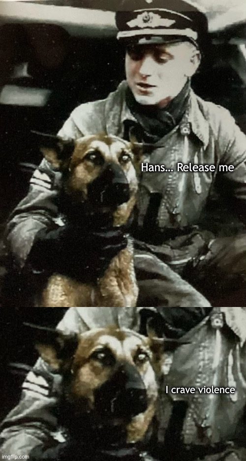 Hans… Release me; I crave violence | made w/ Imgflip meme maker