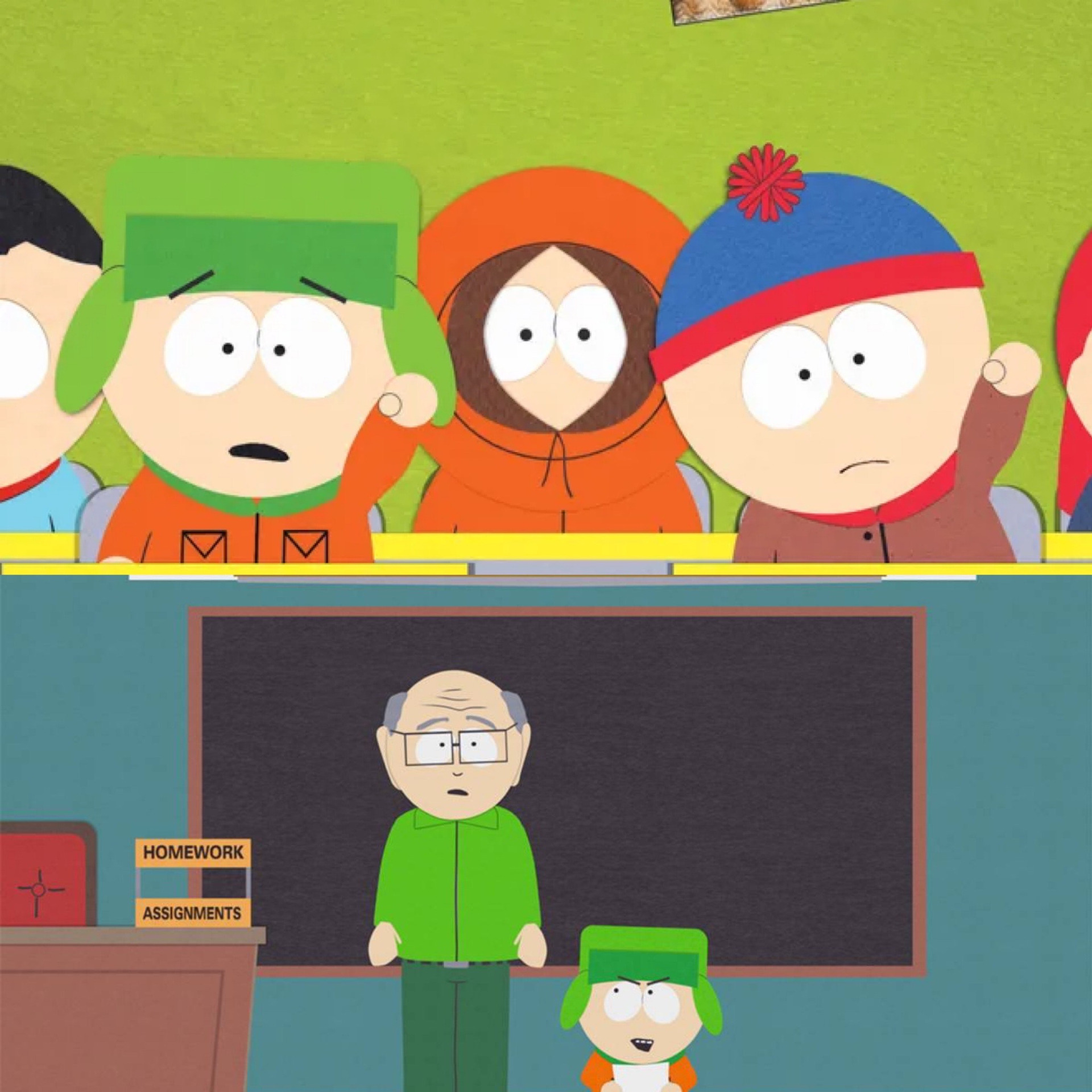 SouthPark classroom Blank Meme Template