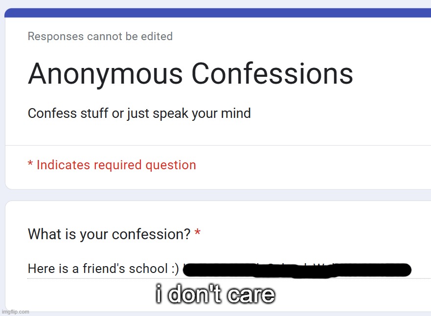 i don't care | made w/ Imgflip meme maker