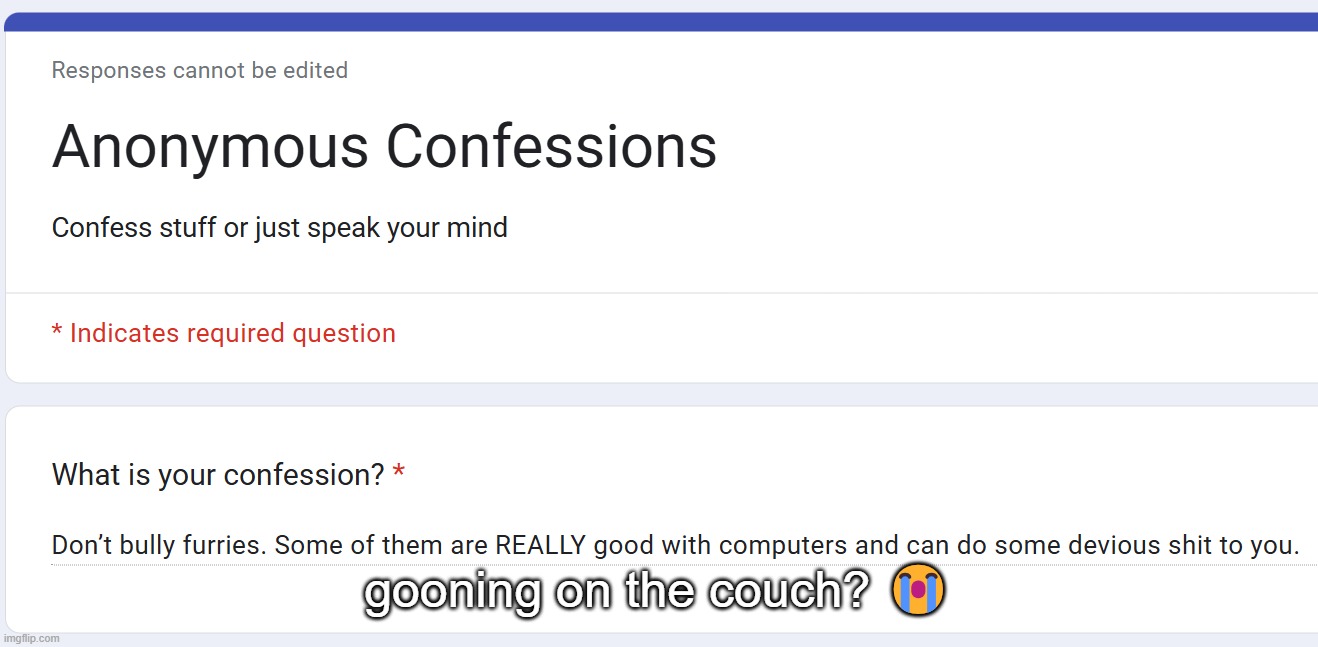gooning on the couch? 😭 | made w/ Imgflip meme maker
