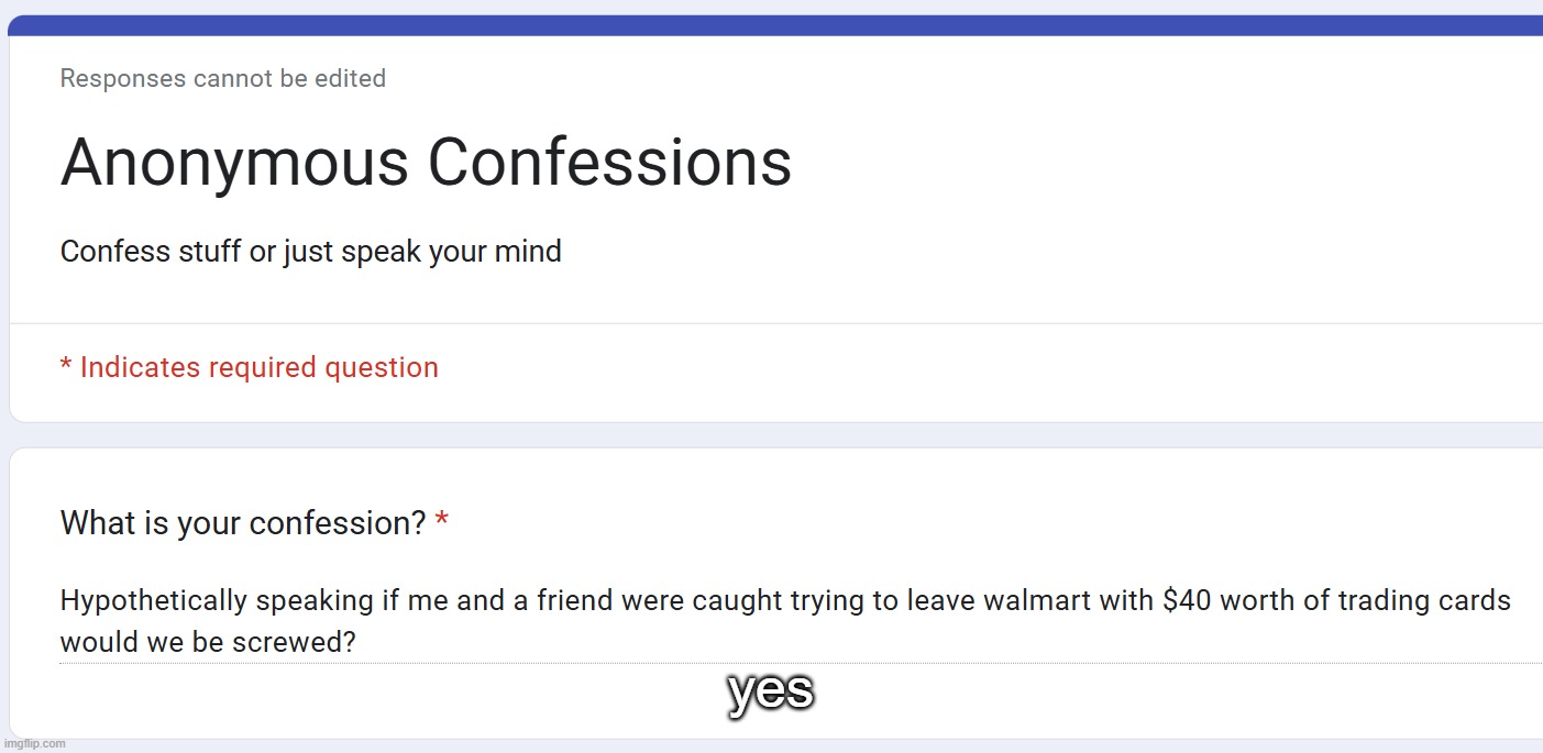 yes | made w/ Imgflip meme maker