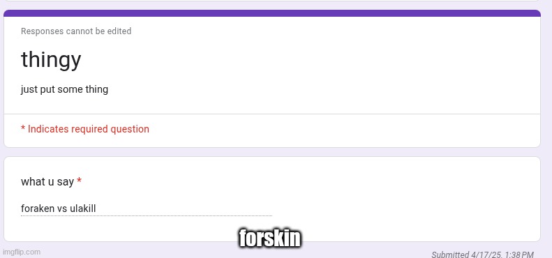 forskin | made w/ Imgflip meme maker