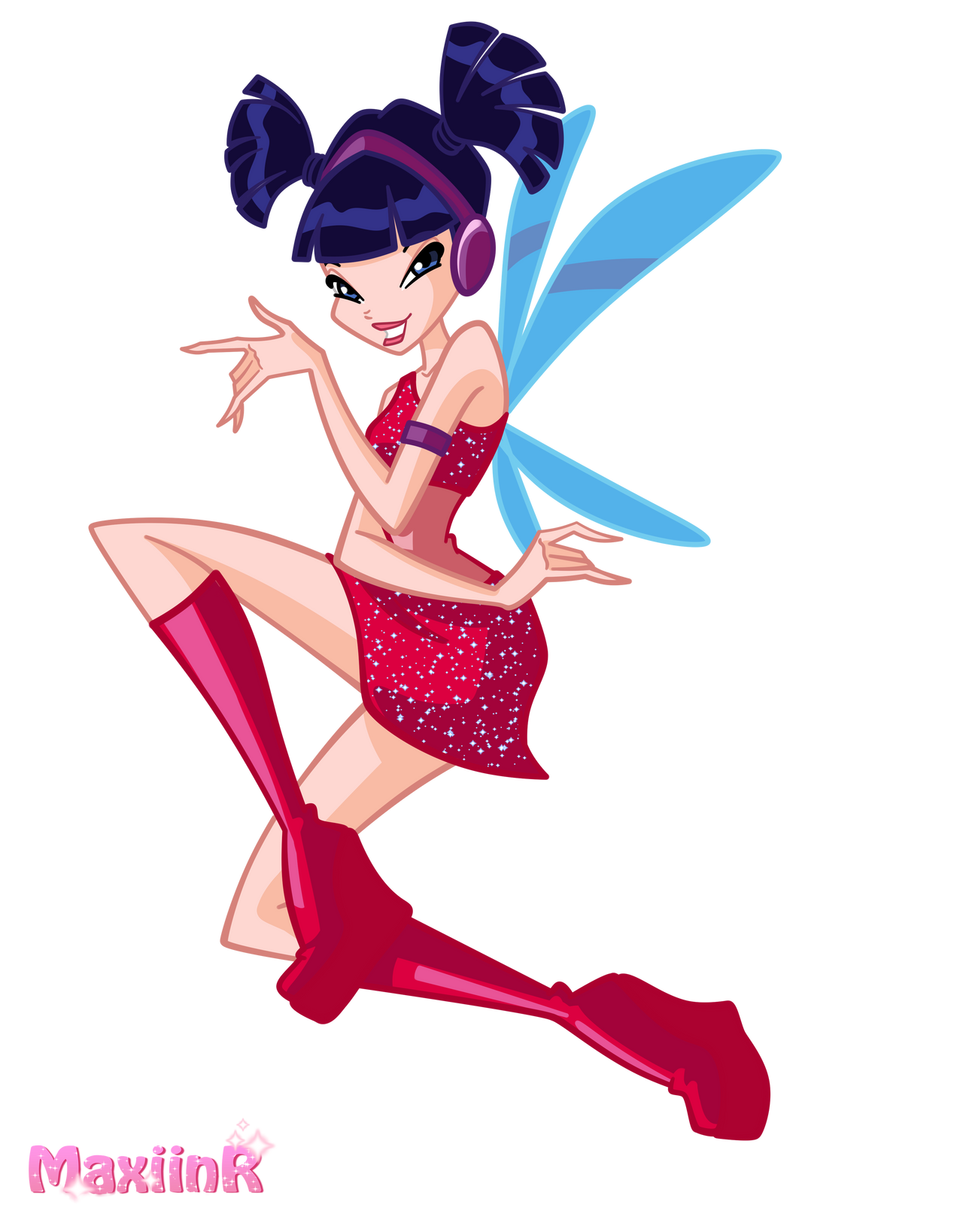 Winx club Musa 1 season charmix base HD Blank Meme Template
