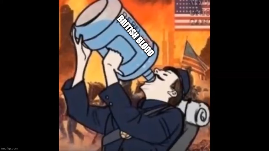 union dixie | BRITISH BLOOD | image tagged in freedom | made w/ Imgflip meme maker