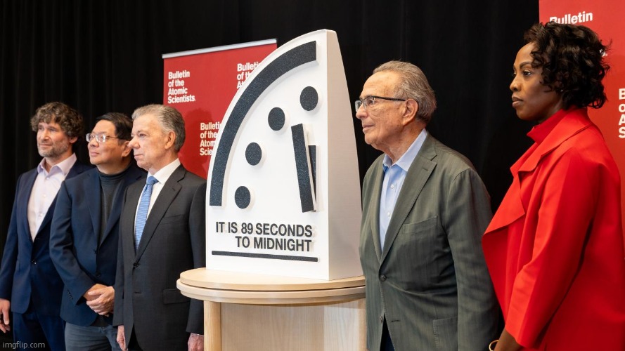 why do these bitches keep yapping about the eventual death of humans when i just wanna live without worry | image tagged in doomsday clock | made w/ Imgflip meme maker