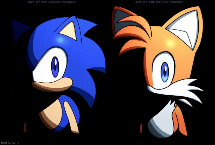 could you repeat that | image tagged in sonic blank stare in the dark,tails stare | made w/ Imgflip meme maker