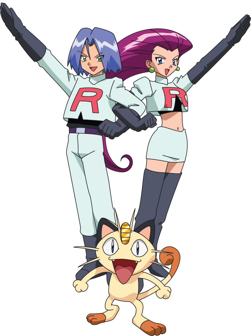 Team Rocket Trio 3 Blank Meme Template