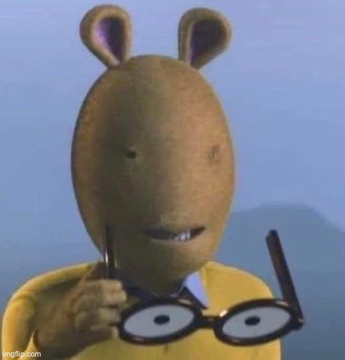 Arthur Taking Off Glasses Blank Meme Template