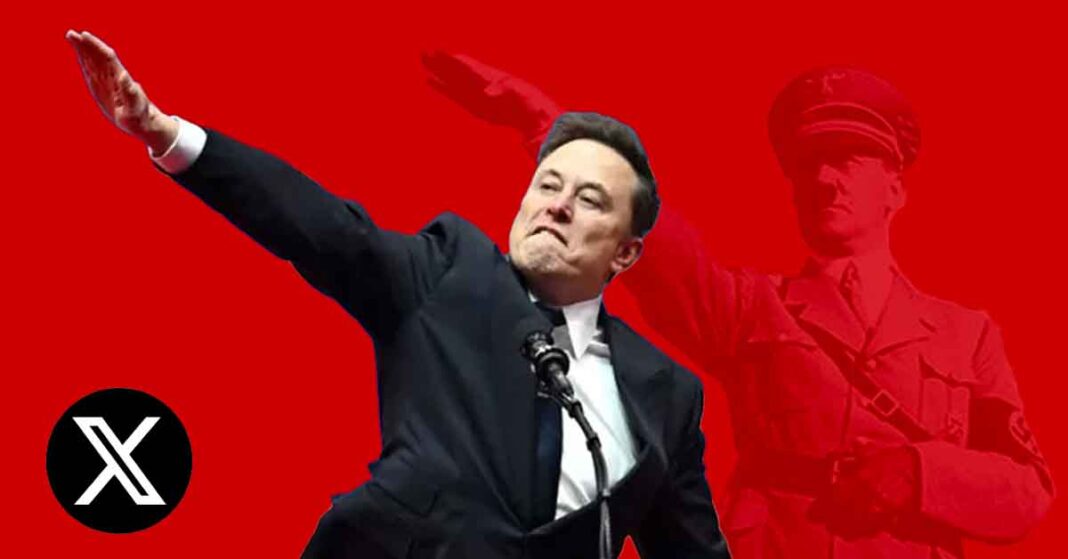 Musk Nazi salute Blank Meme Template