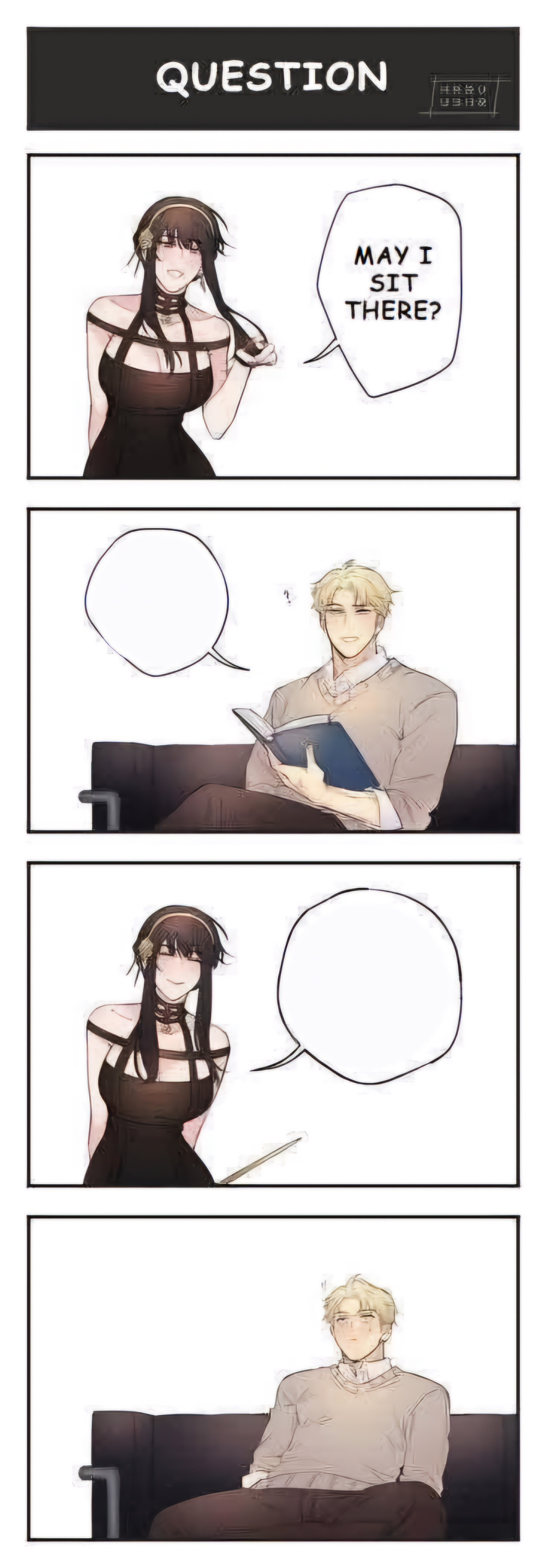 May I sit there? Blank Meme Template