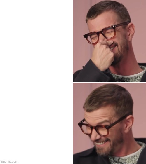 Yoko laugh Blank Meme Template