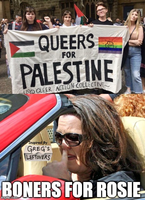 Couldn't resist | BONERS FOR ROSIE | image tagged in queers for palestine rosie meme | made w/ Imgflip meme maker