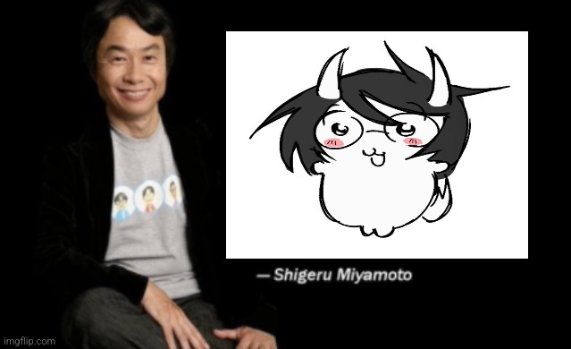 d | image tagged in shigeru miyamoto | made w/ Imgflip meme maker