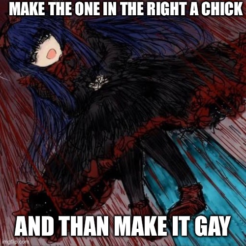 Mabel | MAKE THE ONE IN THE RIGHT A CHICK AND THAN MAKE IT GAY | image tagged in mabel | made w/ Imgflip meme maker