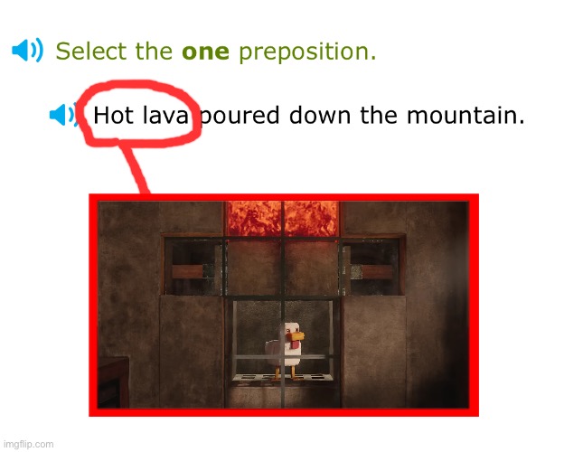 Hot lava and chicken? | made w/ Imgflip meme maker
