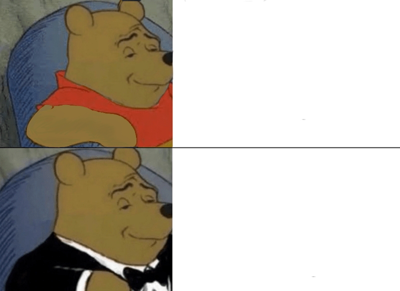 Tuxedo Winnie The Pooh Blank Meme Template