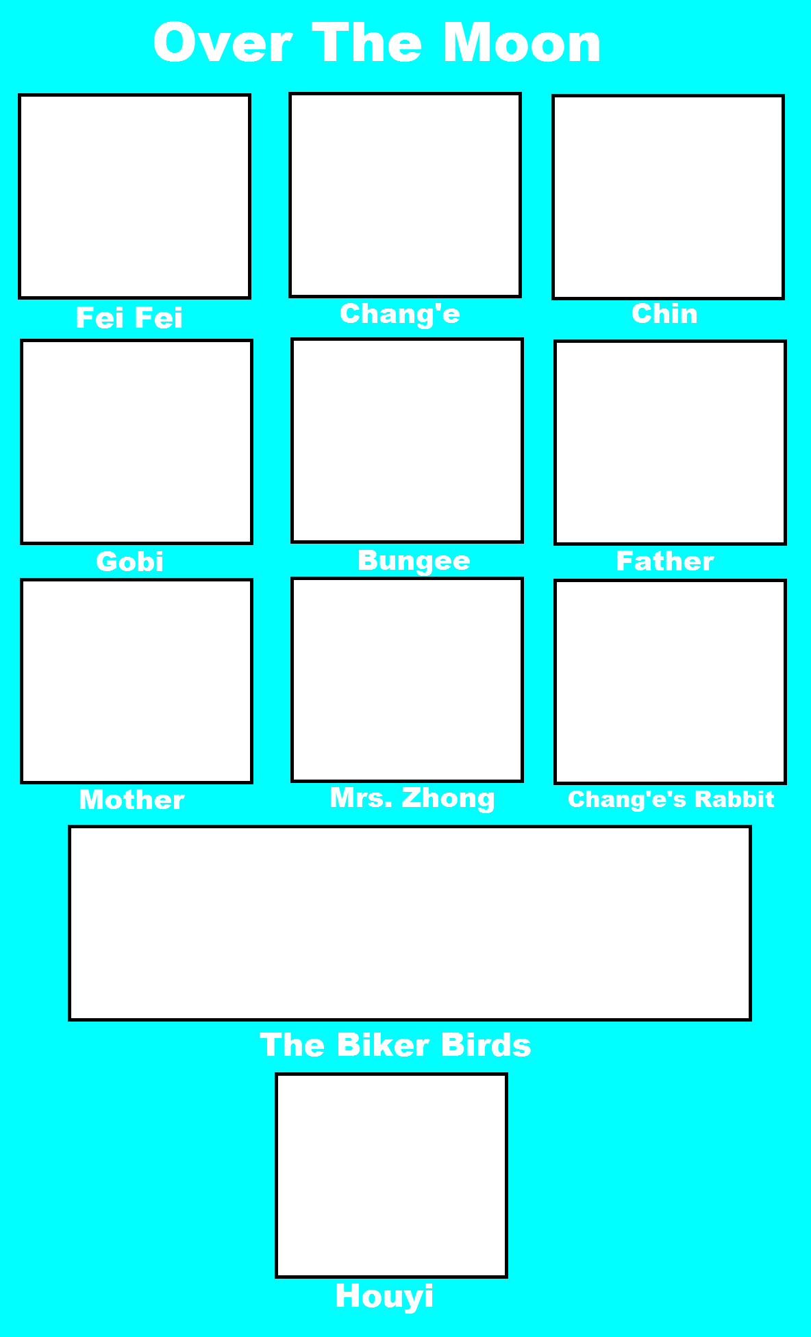 Over The Moon Cast Meme (Blank) Blank Meme Template