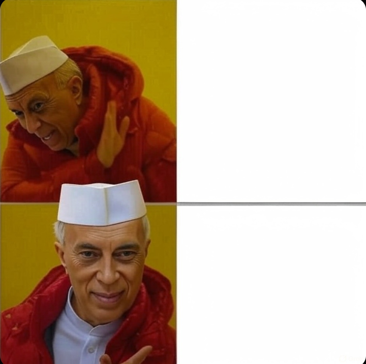 Nehru yes no hotline bling Blank Meme Template