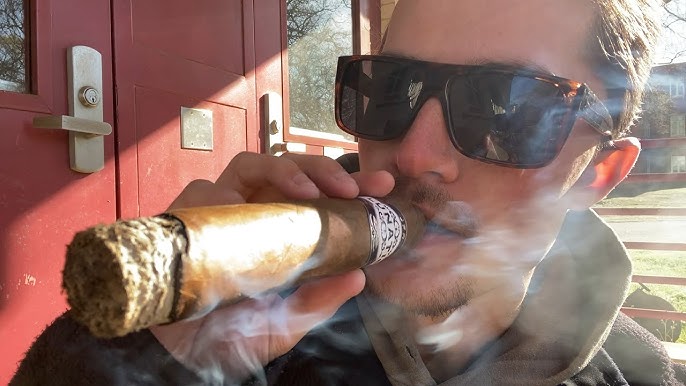 comically large cigar Blank Meme Template