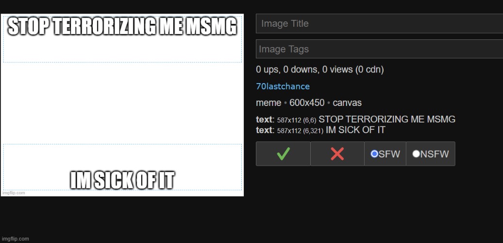 This appeared on msmg for the banned stream.. | made w/ Imgflip meme maker