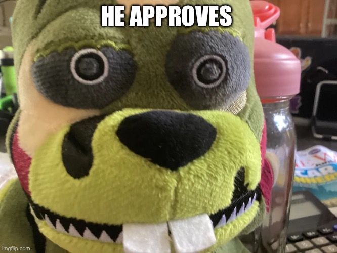 HE APPROVES | made w/ Imgflip meme maker
