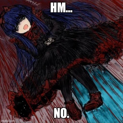 Mabel | HM… NO. | image tagged in mabel | made w/ Imgflip meme maker