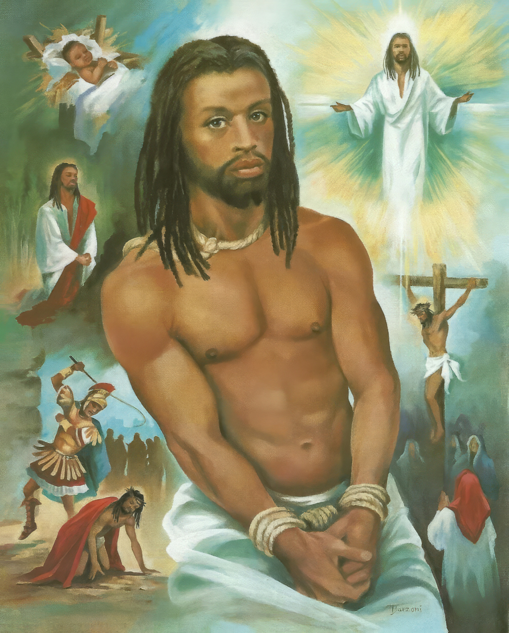 Black Jesus Blank Meme Template