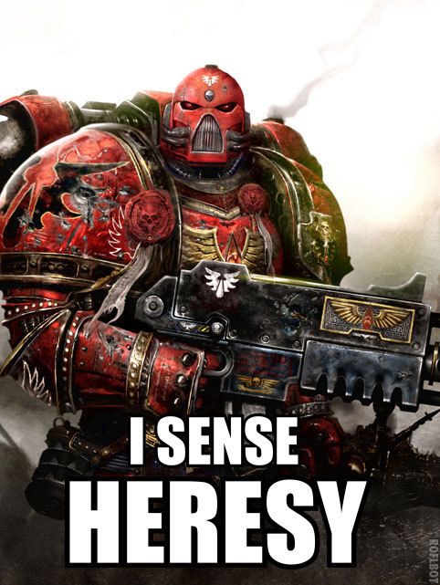 I sense heresy Blank Meme Template