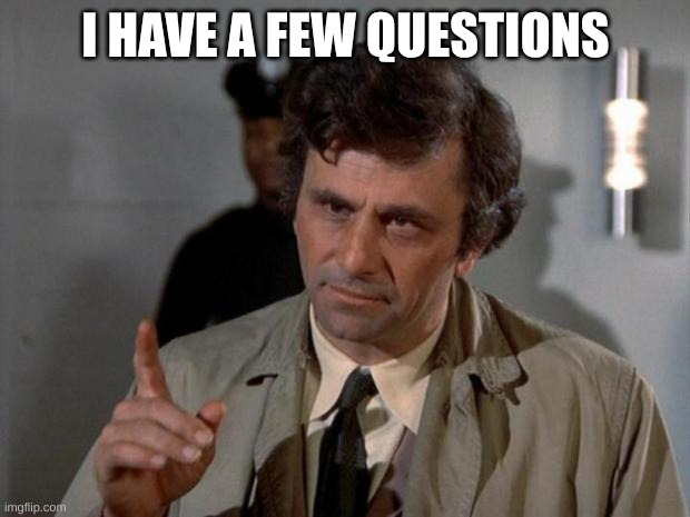 I have just a few questions.... | I HAVE A FEW QUESTIONS | image tagged in i have just a few questions | made w/ Imgflip meme maker