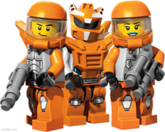 Lego Galaxy Squad Orange Team | image tagged in lego galaxy squad orange team | made w/ Imgflip meme maker