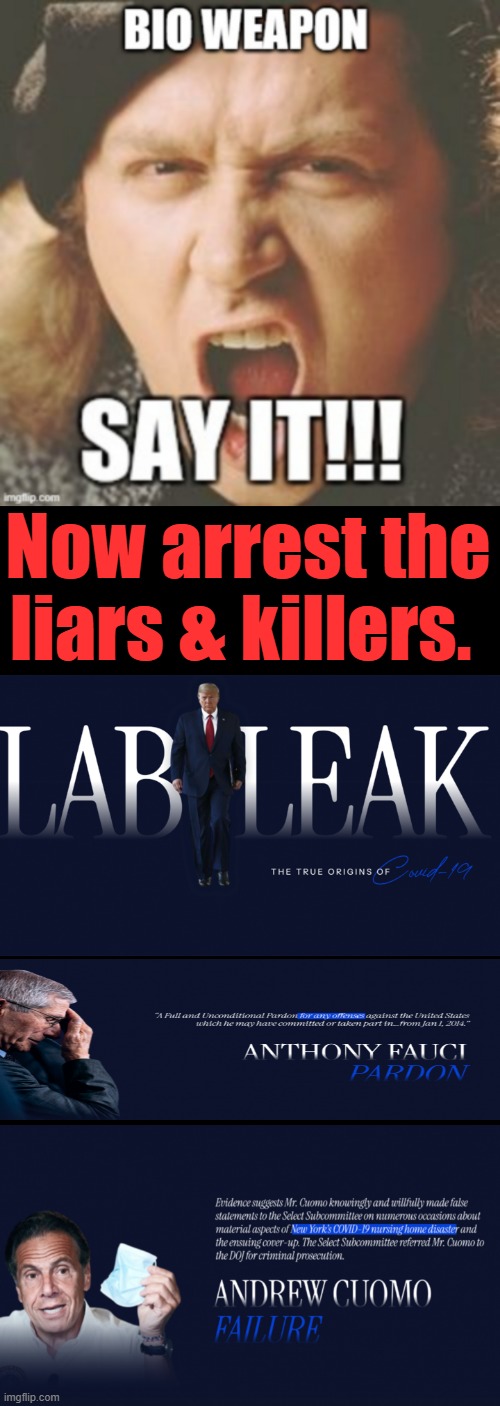 Bidens Covid website has been updated | Now arrest the liars & killers. | made w/ Imgflip meme maker