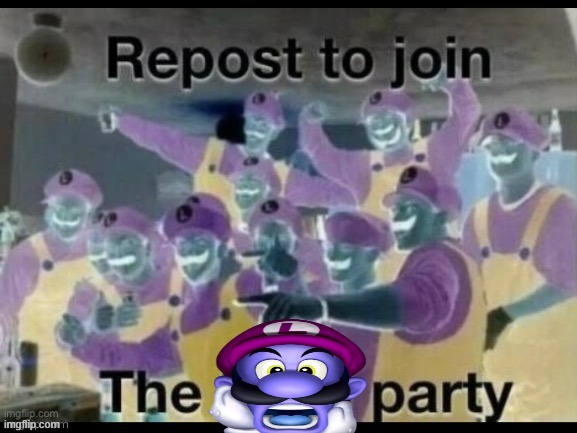 Repost to join the luigi party | image tagged in repost to join the luigi party | made w/ Imgflip meme maker