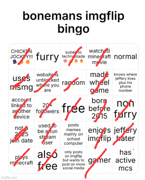 boneman imgflip bingo | image tagged in boneman imgflip bingo | made w/ Imgflip meme maker