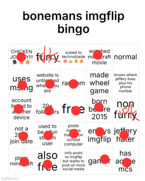 boneman imgflip bingo | image tagged in boneman imgflip bingo | made w/ Imgflip meme maker