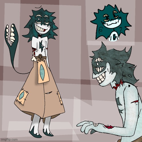 Good morning chat. Sorry I haven't been online earlier, I was finishing cleaning my room. Funny demon oc go brrrr | made w/ Imgflip meme maker