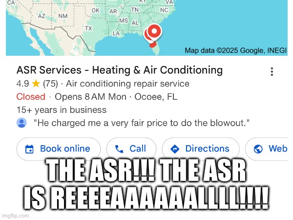THE ASR!!! THE ASR IS REEEEAAAAAALLLL!!!! | made w/ Imgflip meme maker