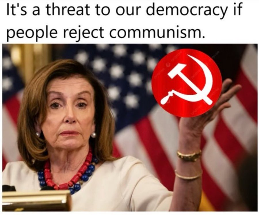 Nancy Pelosi & Communism Blank Meme Template