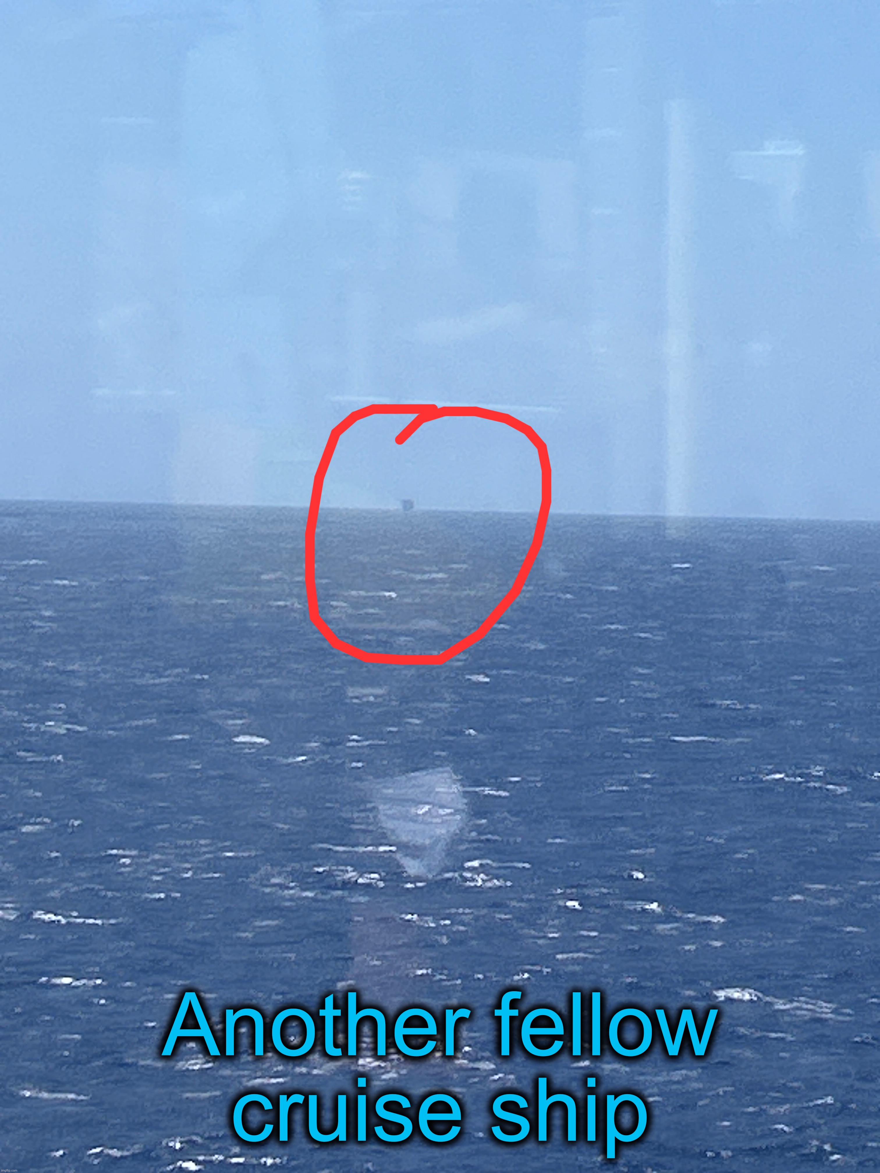 Another fellow cruise ship | made w/ Imgflip meme maker