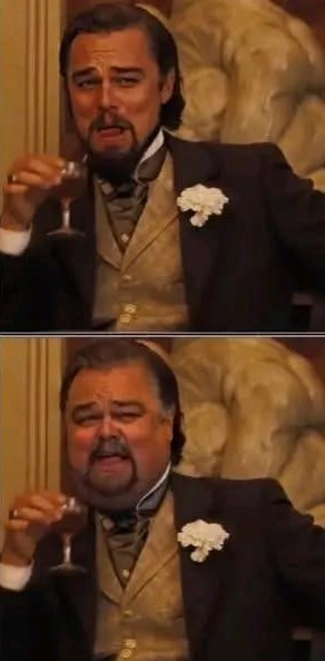 Young Leo and Old Leo Blank Meme Template