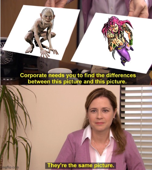 Too mucho similar | image tagged in anime,jojo's bizarre adventure,memes | made w/ Imgflip meme maker