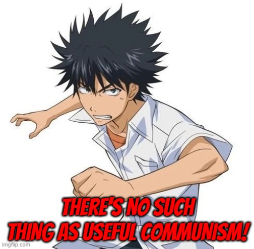 THERE'S NO SUCH THING AS USEFUL COMMUNISM! | made w/ Imgflip meme maker