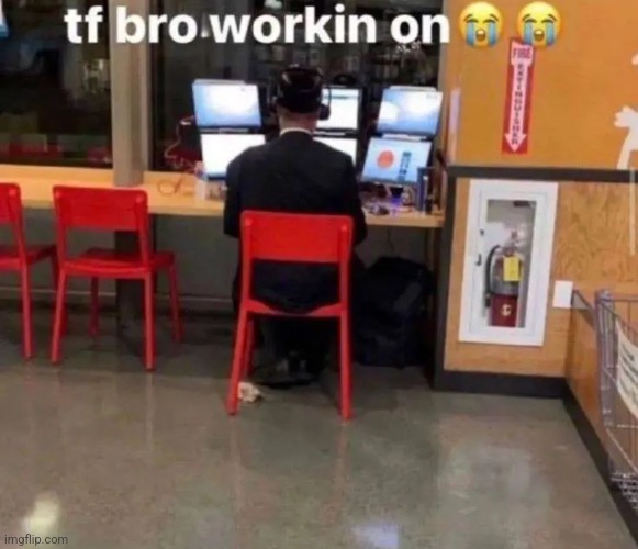 mf is hacking into the mainframe | made w/ Imgflip meme maker