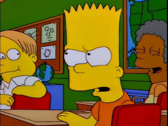 Bart Simpson Martin Scoring Blank Meme Template