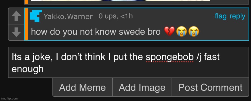 I know him in the sense that I know he’s an msmg OG and popular, but I don’t think I’ve actually talked to them in a long time | made w/ Imgflip meme maker