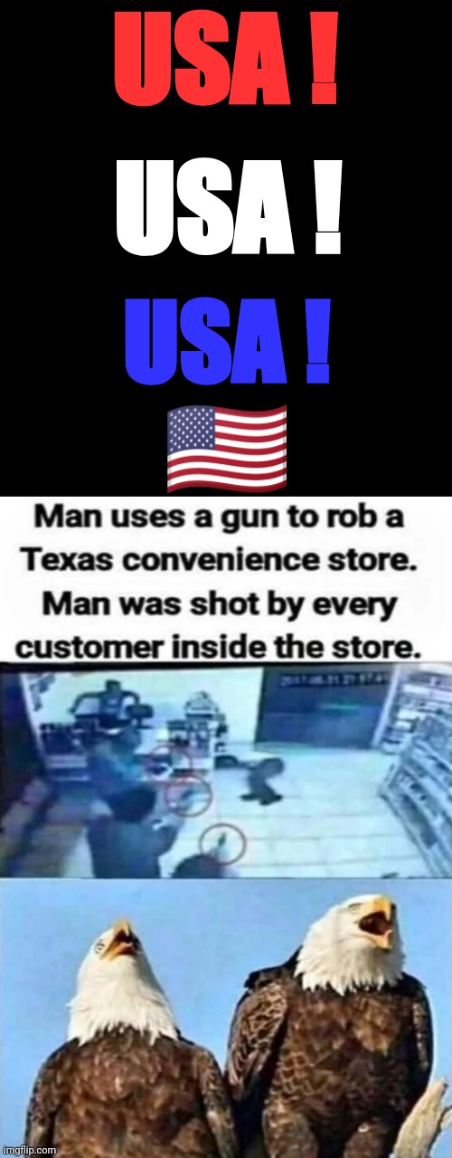 USA ! USA ! USA !
🇺🇸 | made w/ Imgflip meme maker