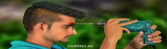 Indian bro drilling his head Blank Meme Template