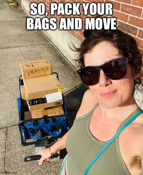 My baggage | SO, PACK YOUR BAGS AND MOVE | image tagged in my baggage | made w/ Imgflip meme maker